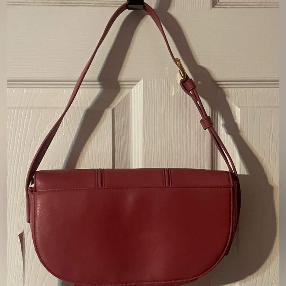 Time‎ & Tru Lina East West Pink Crossbody Bag Adjustable Strap NWT!